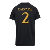 Camiseta Real Madrid Daniel Carvajal #2 Tercera Equipación Replica 2023-24 para mujer mangas cortas